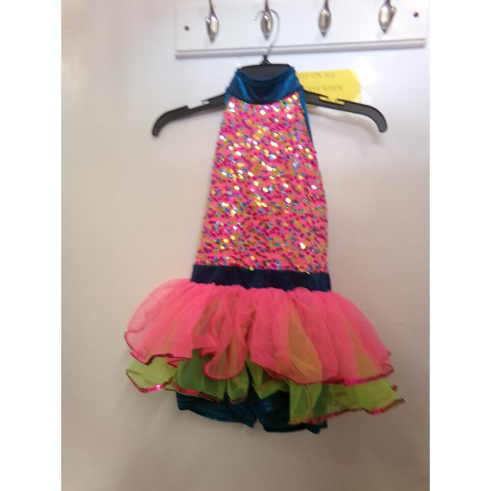Dance Costume IC Pink A Wish Come True V2066Y Jazz Tap Musical Theater Sequin